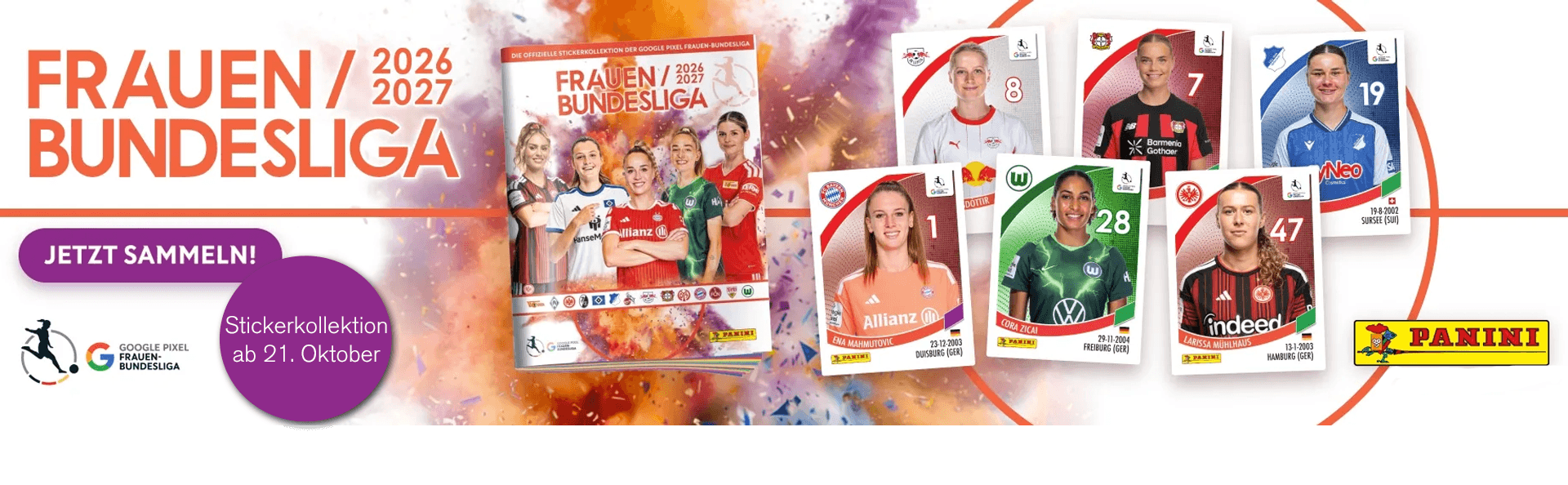 20.10. Panini Stcikerkollektion Frauen BL