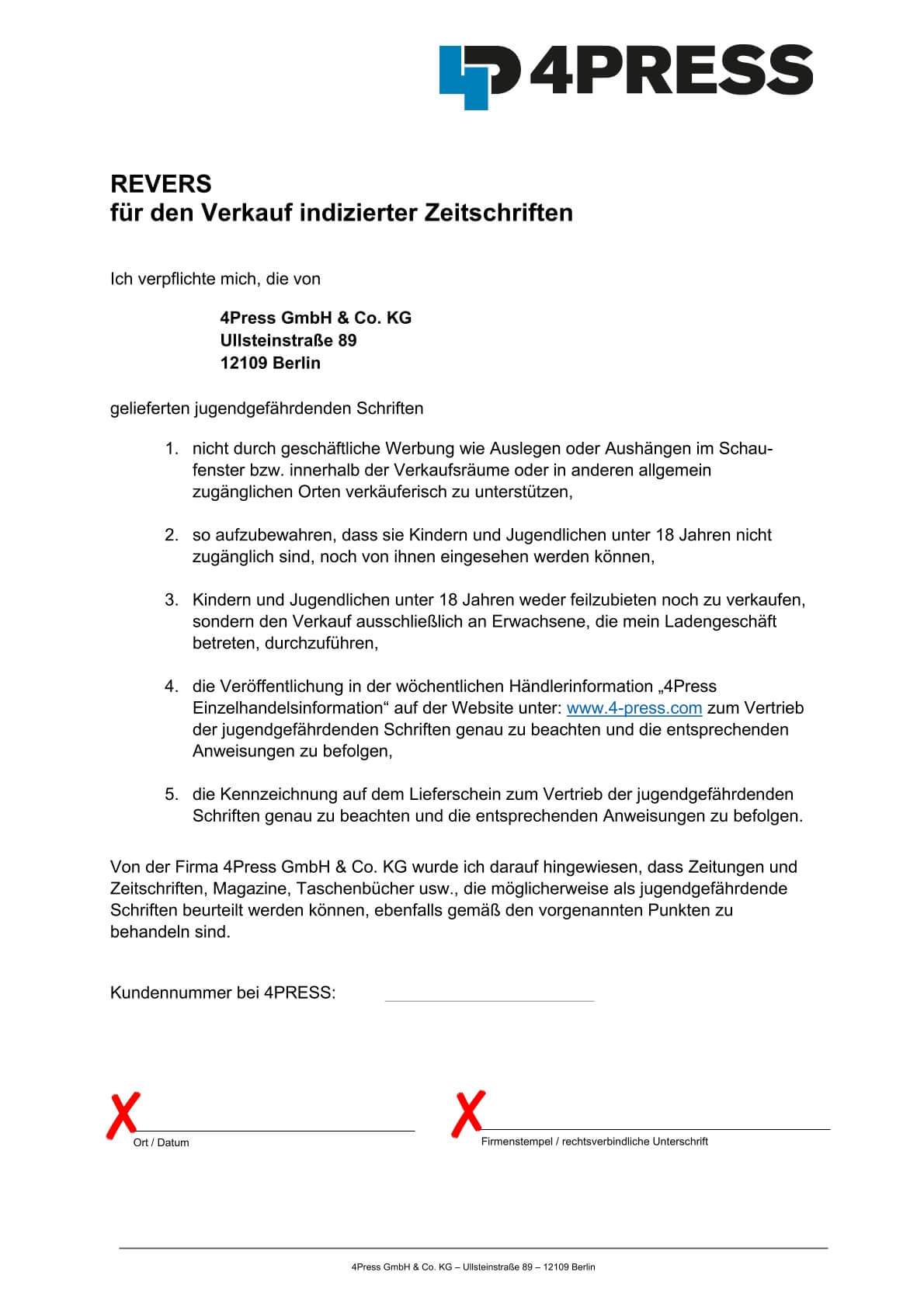 Indizierung - 4PRESS