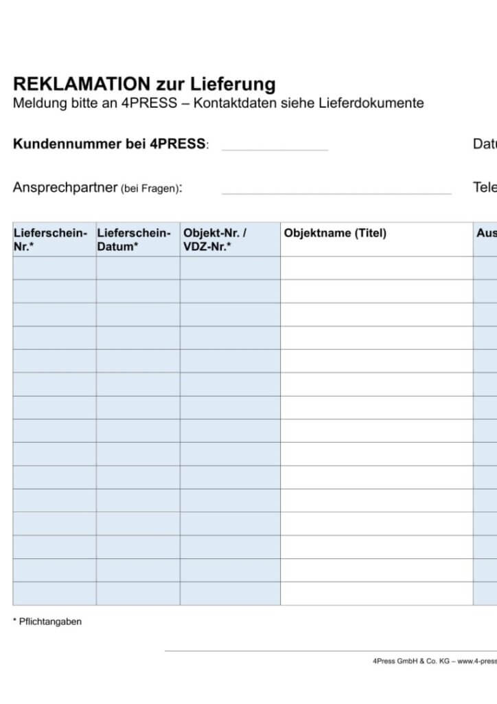 Formulare & Unterlagen