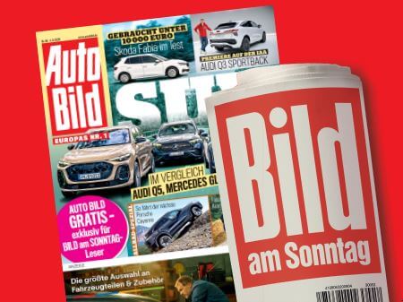 BILD am Sonntag mit Gratis-Beilage AUTO BILD BILD am Sonntag mit Gratis-Beilage AUTO BILD