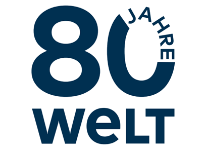 Die Welt 80 Jahre Logo