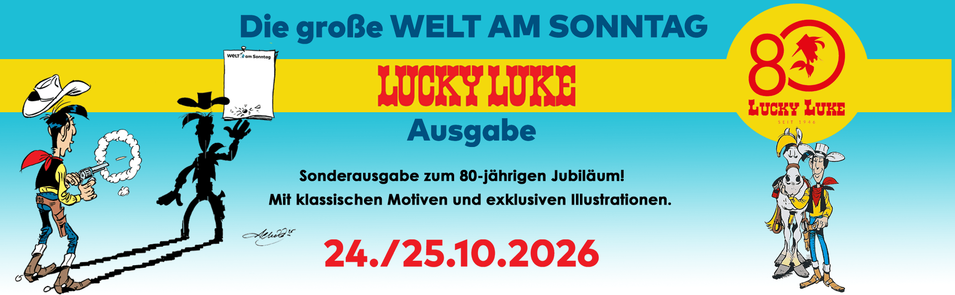 Welt am Sonntag Lucky Luke KW 43 Kopie