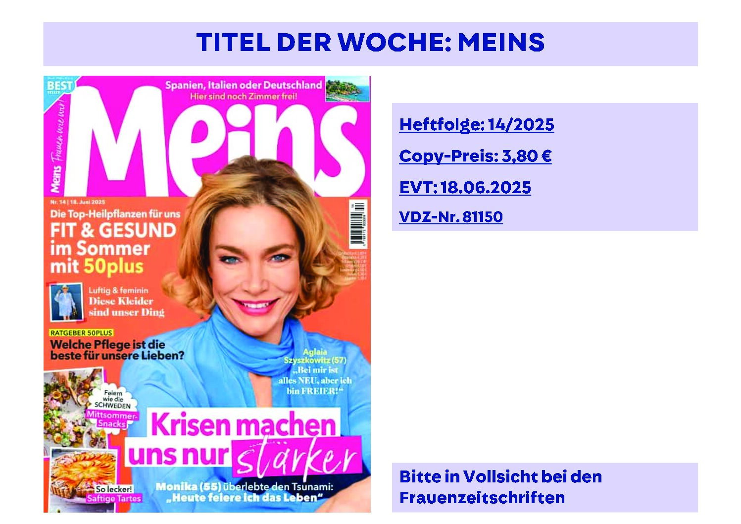 Wocheninfo KW 25_2025 Ausführliche Information